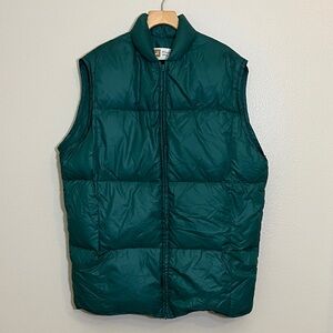 Hirsch Weis Vintage Green Packable Down Puffer Vest